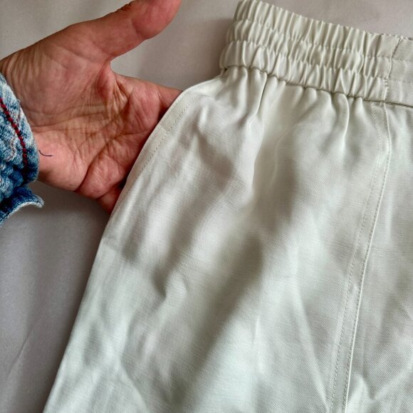 New Kersh Shorts Women's Size XXL Cream Pull On Drawstring Deep Pockets Coastal - Picture 2 of 13